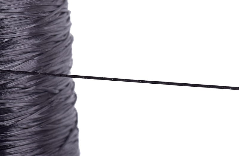 KONMAY 1 Rolls 0.8mm Flat Stretchy Bracelet Strings, 450 Yards Black Crystal Elastic Thread Cord for Jewelry Bracelets Making, Beading, Hair Extension Cord - Image 3